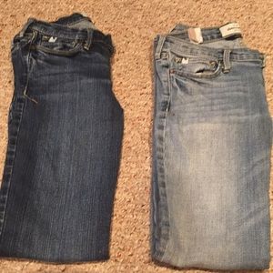 Lot of Two: Abecrombie Kids Girls Jeans Size 12